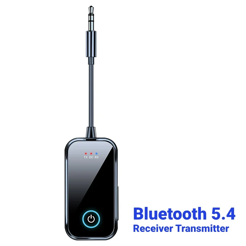 2 in 1 Bluetooth 5.4 Receiver Transmitter 3.5mm AUX Jack Airplane USB Dongle Wireless Audio Adapter For TV PC Speaker Car kit