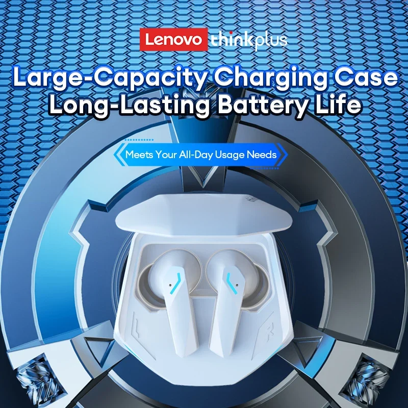 Choice Lenovo GM2 Pro TWS Bluetooth Headphones Long Endurance With Low Latency Headphones Smart Touch With HIFI Sound Earbuds