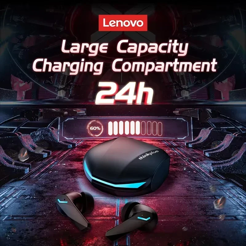 Choice Lenovo GM2 Pro TWS Bluetooth Headphones Long Endurance With Low Latency Headphones Smart Touch With HIFI Sound Earbuds