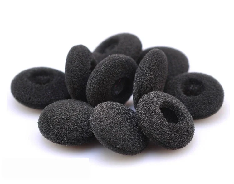 25pairs 50pcs 18mm Foam Earbud earphone earbuds Tips Headphone Ear pads cushion Replacement Sponge Covers For Earphone MP3 MP4