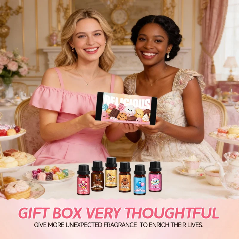 Food essential oil set, with a variety of scents, suitable for all occasions and also makes a great gift.