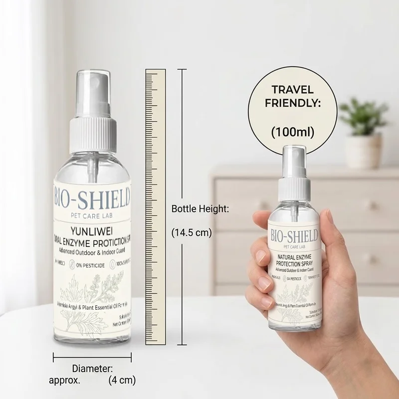 YULIWEI Natural Enzyme Pet Protection Spray Plant Essential Oil Insect Repellent Dog Cat Safety Indoor and Outdoor Protection