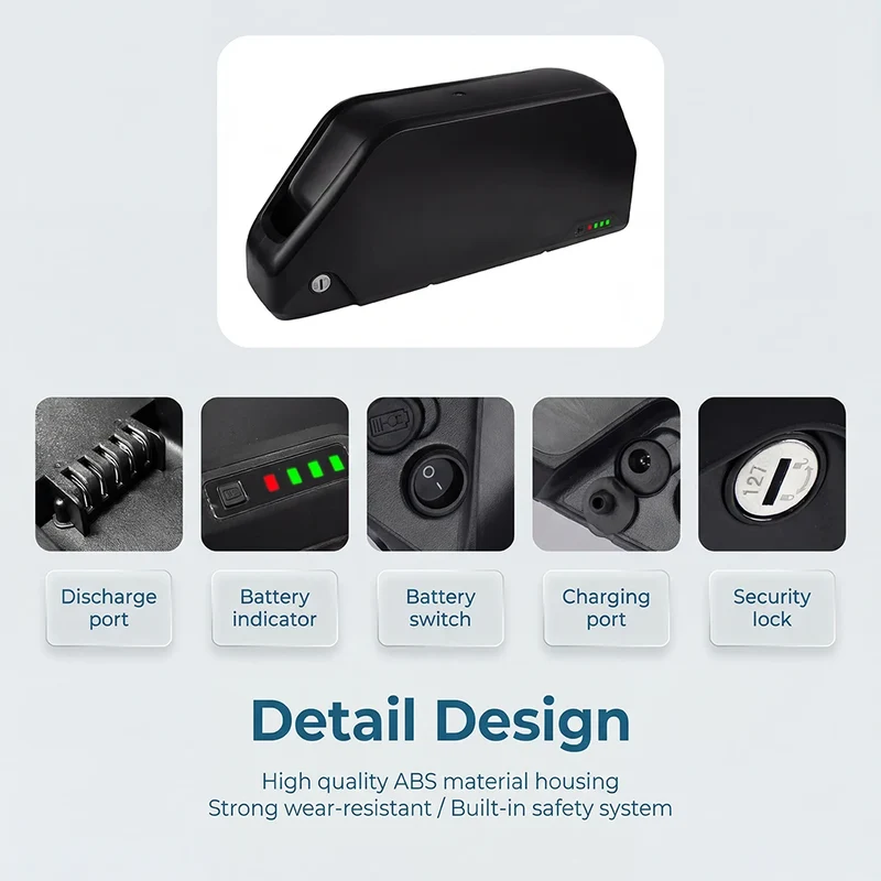 DE Stock 48V 25Ah True Capacity Lithium Battery Akku for 250W-1800W Electric Bicycle Tricycle 50A BMS Protection IP65 Waterproof
