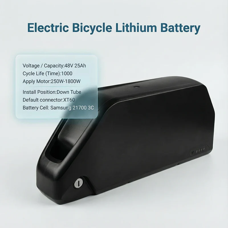 DE Stock 48V Lithium Batteries Rechargeable Pack for Electric Fat Tire Bike E Scooter Batteries with 3A Charger Adapter BMS 50A