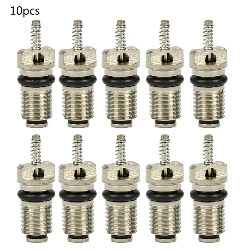 10Pcs AC R134A Valve Core Automotive Car Air Conditioning Cores Needles Repair C6UB