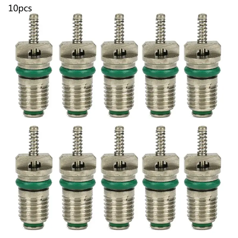 10Pcs AC R134A Valve Core Automotive Car Air Conditioning Cores Needles Repair C6UB