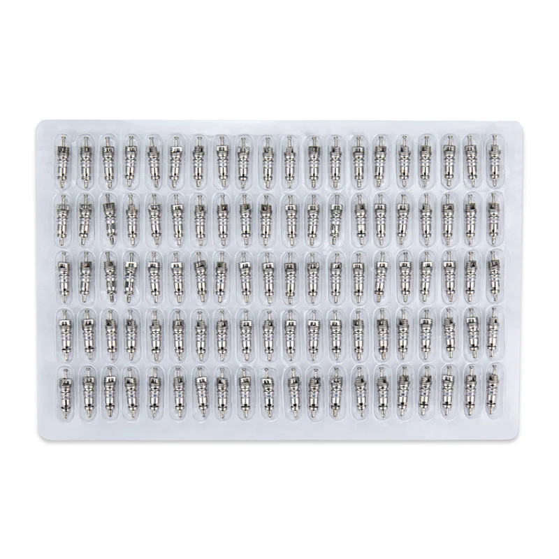 100pcs,Schrader Valve Core for Auto A/C Air Conditioning / Bike Bicycle Tire / HVAC Replacement