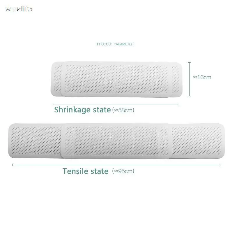Universal Wall-Mounted Air Conditioning Windshield Baffle Anti-Direct Blowing Windproof Cold Air Guide for Home Air Conditioner
