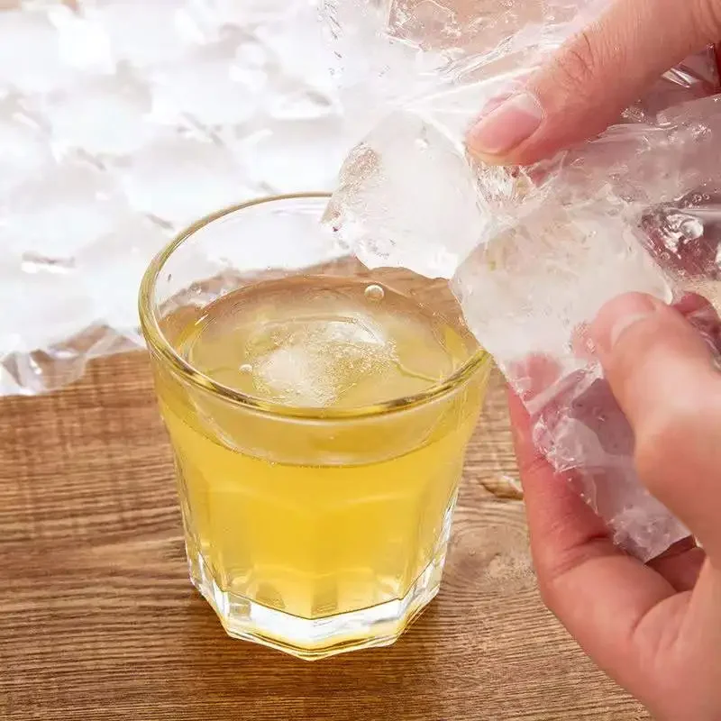 10/pack ice bag Disposable plastic homemade ice freezer bags Home use creative self-styled ice cubes bags ice-making mold