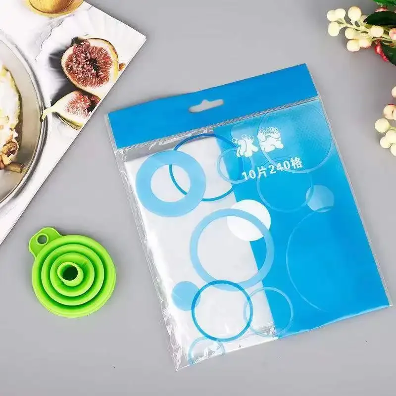 10/pack ice bag Disposable plastic homemade ice freezer bags Home use creative self-styled ice cubes bags ice-making mold