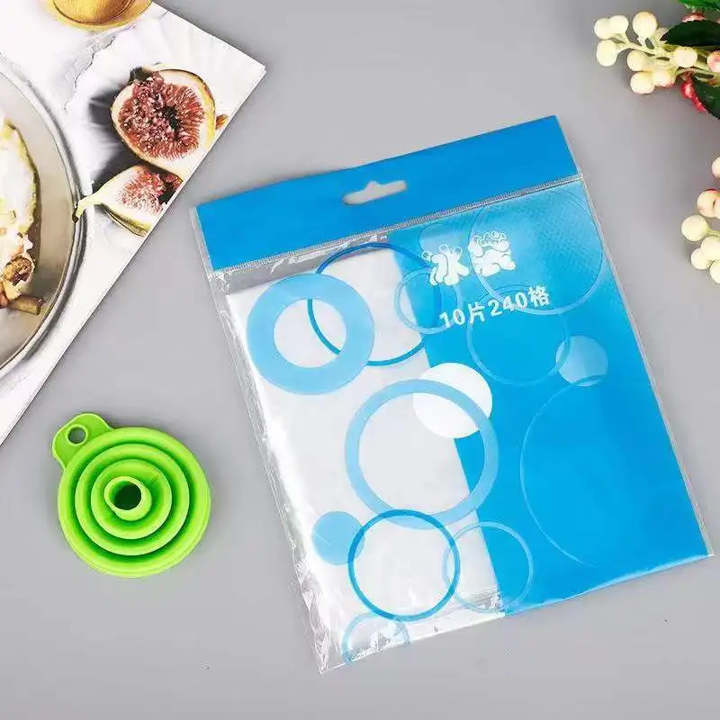 10/pack ice bag Disposable plastic homemade ice freezer bags Home use creative self-styled ice cubes bags ice-making mold