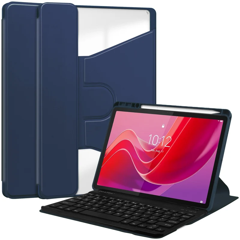 For small new pad2024 11 inch Bluetooth keyboard leather case Lenovo Tab M11 acrylic case with pen slot
