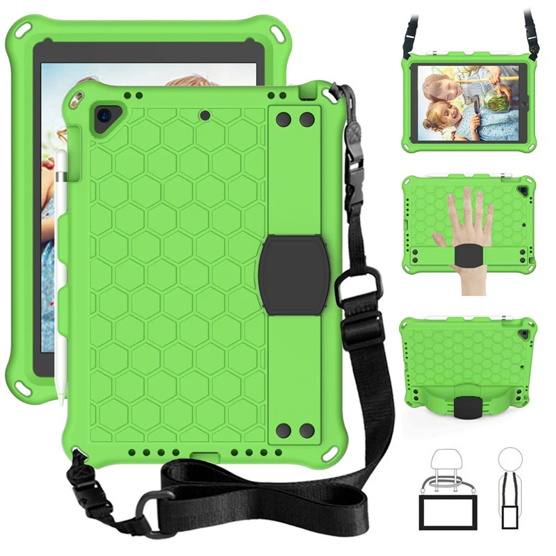 Applicable to iPad air4 10.9 honeycomb protective case ipad9.7 tablet computer case 10.2 strap protective case