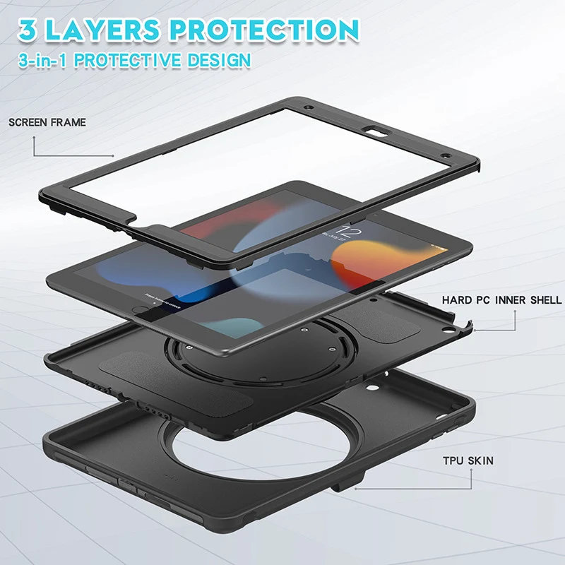 Applicable to Apple iPad Air4/air5 Pro ipad789/11 protective case ipad9.7 inch mini