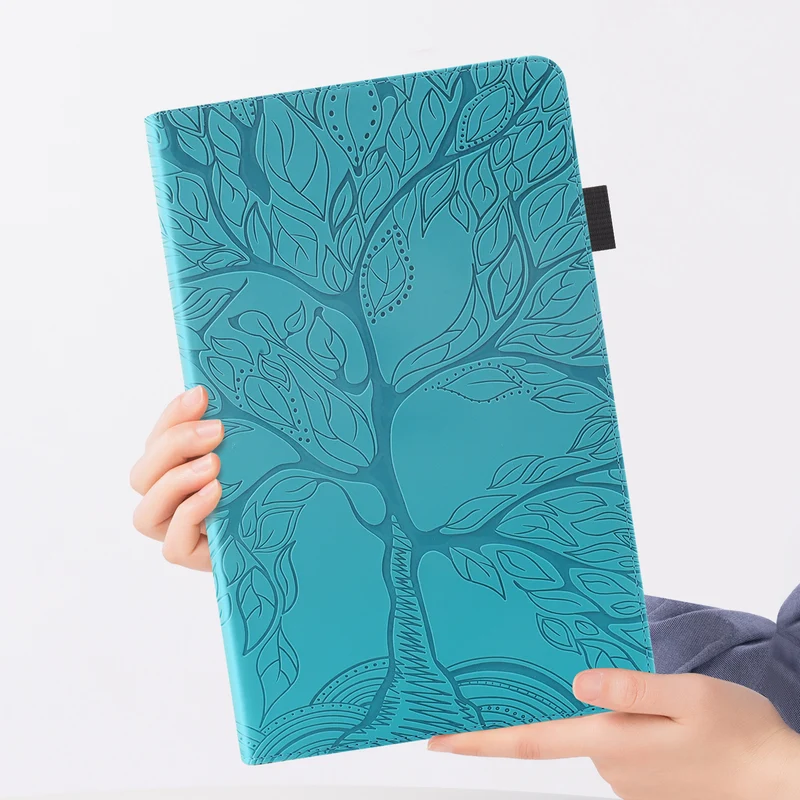 Suitable for Samsung A9 Plus Tablet Case A7Lite Protection S9Fe Flip Cover P610 Embossed S8Plus Leather Case A8
