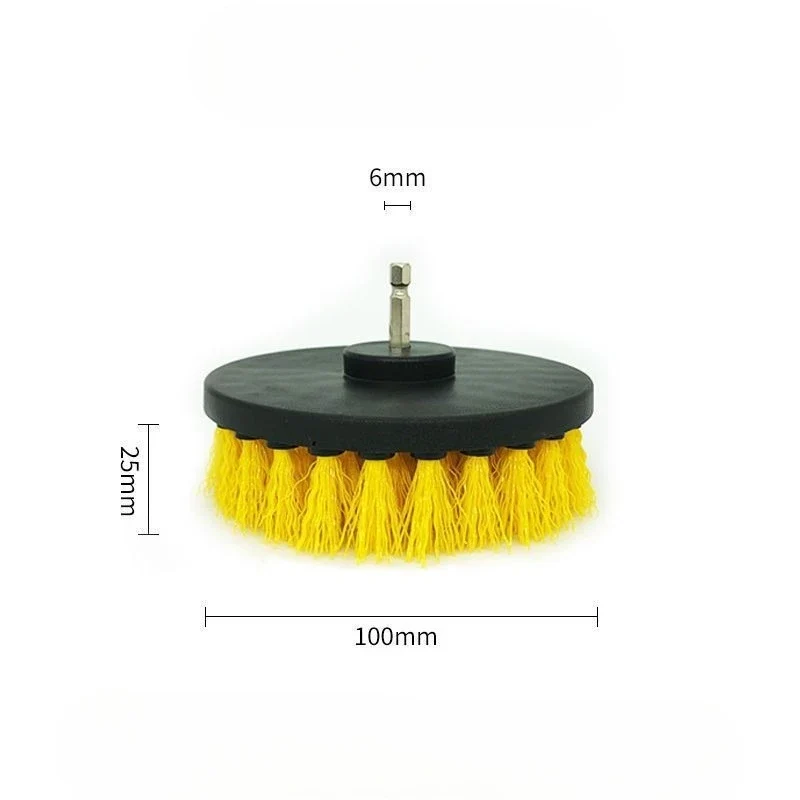 Electric Scrubber Brush Drill Brush Kit Power Drills Scrubber Brush For Carpet Glass Car Tires Nylon Brushes 2/3.5/4/5''