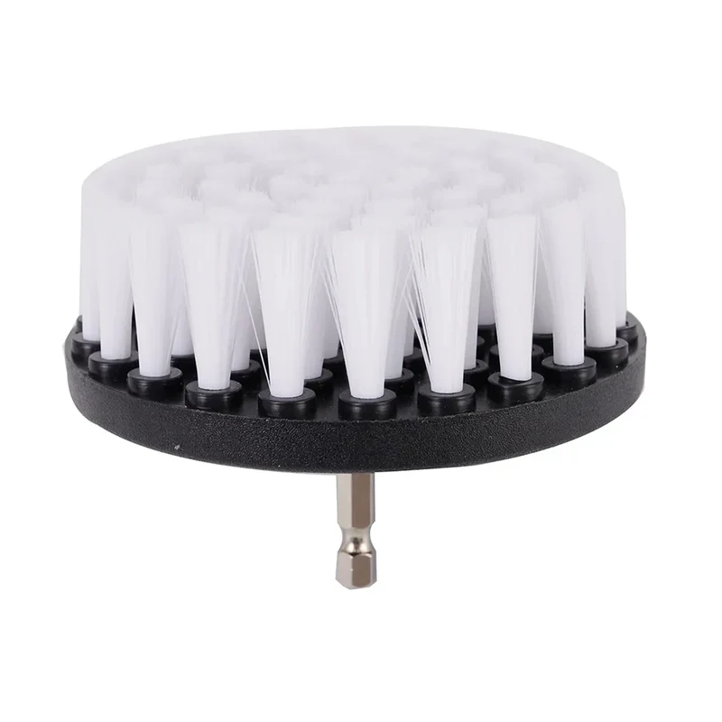 1PC 4-Inch Soft Drill Brush Attachment for Electric Scrubber Ideal for Cleaning Carpet Leather Upholstery And Car Tires