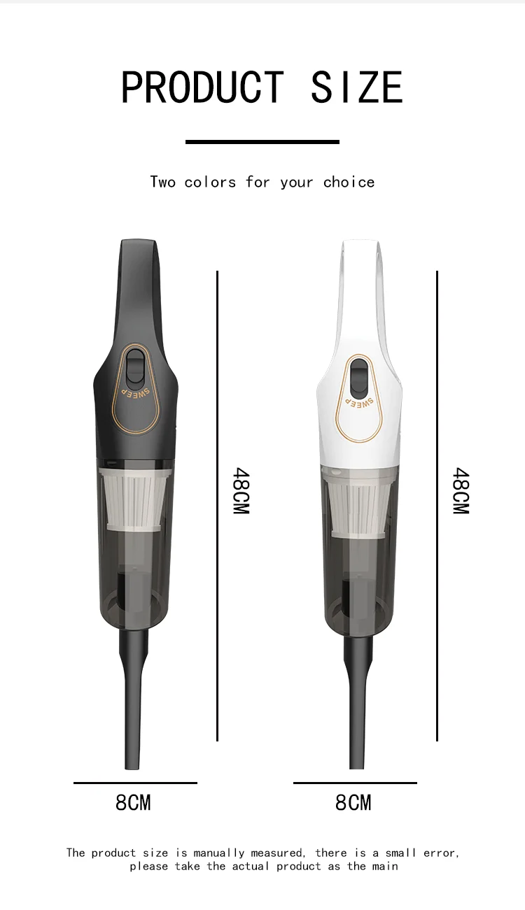 Cross-border vacuum cleaner S9D small household large suction cleaner car wireless portable handheld vacuum cleaner