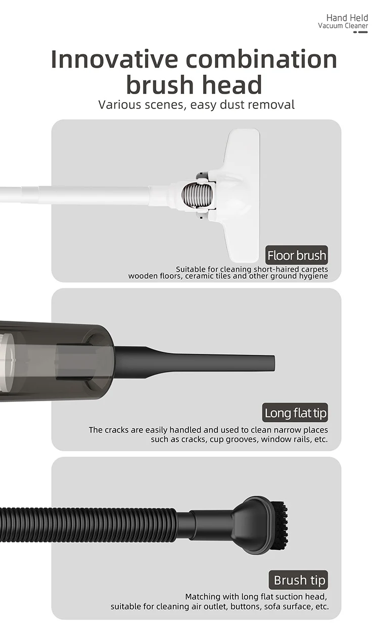 Cross-border vacuum cleaner S9D small household large suction cleaner car wireless portable handheld vacuum cleaner