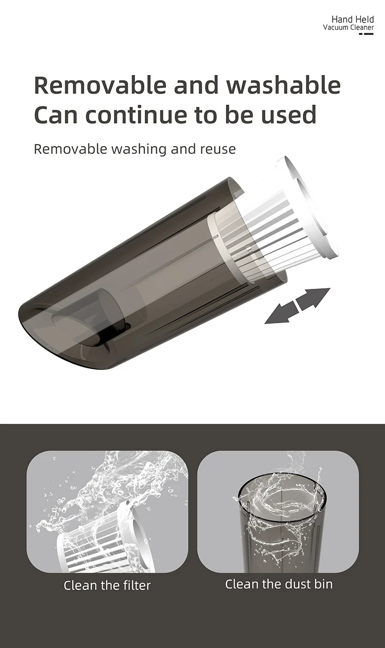 Cross-border vacuum cleaner S9D small household large suction cleaner car wireless portable handheld vacuum cleaner