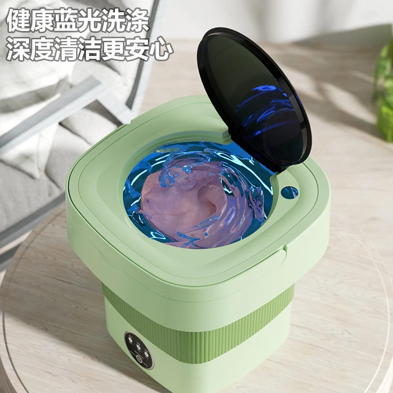 Daifa cross-border folding washing machine mini small washing machine baby underwear wash socks can be dried portable