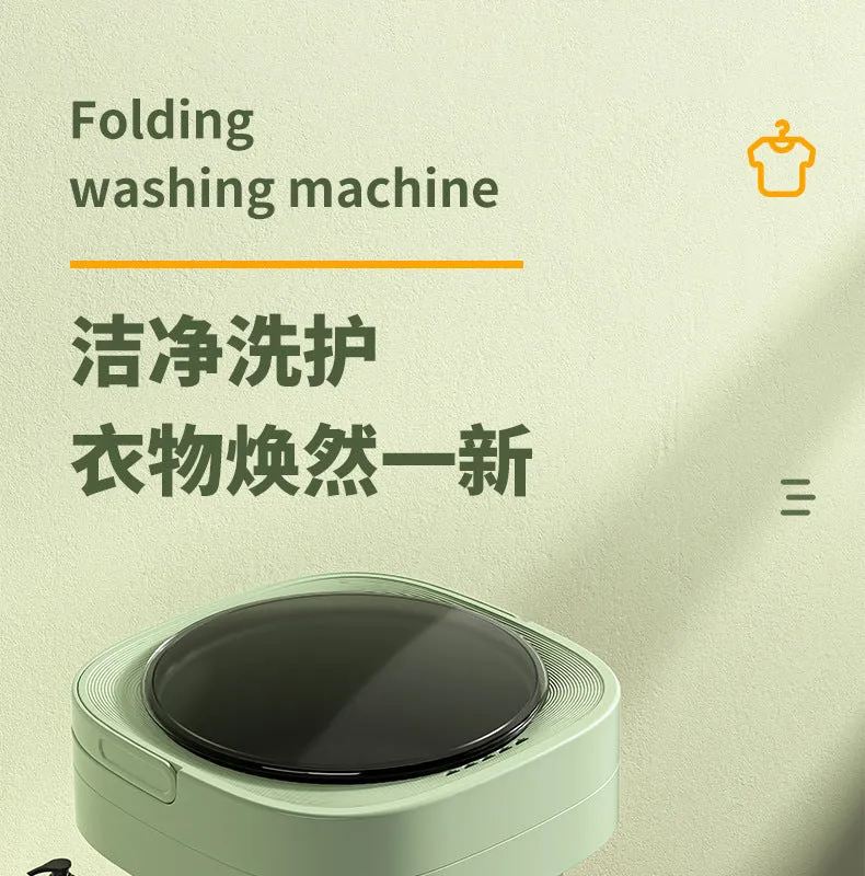 Daifa cross-border folding washing machine mini small washing machine baby underwear wash socks can be dried portable