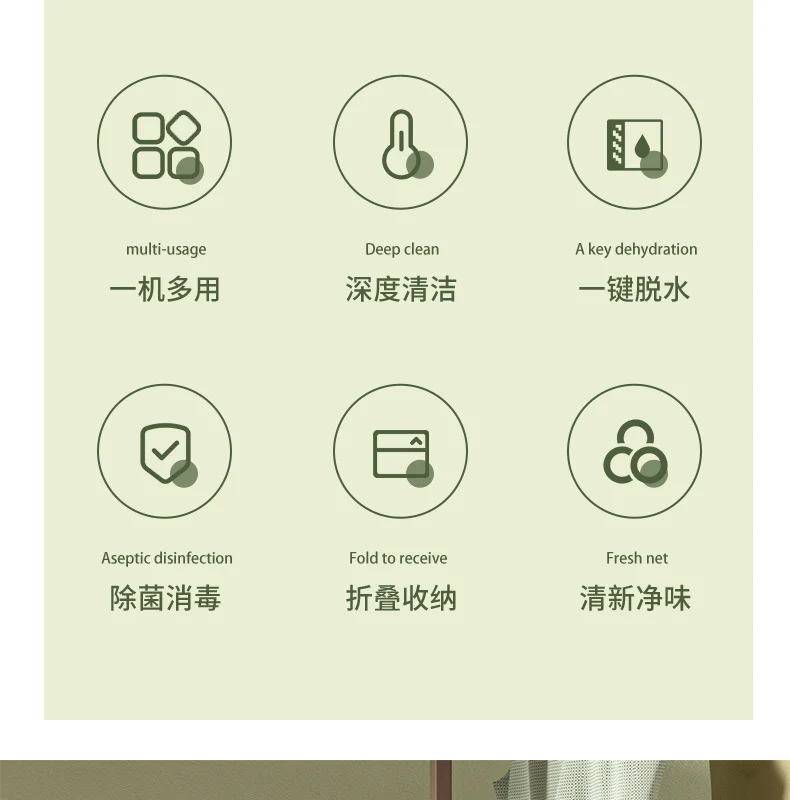 Daifa cross-border folding washing machine mini small washing machine baby underwear wash socks can be dried portable