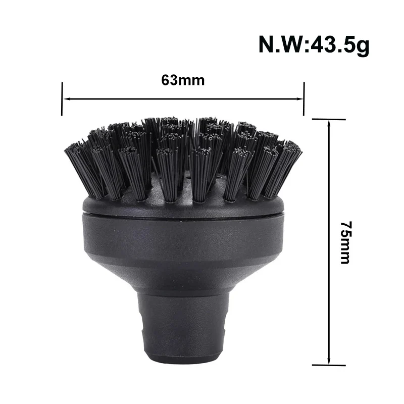 Adapt to Karche Karcher Kach Steam Cleaner SC1/2/3/4/7 Small Round Brush Mirror Brush Nozzle Accessories