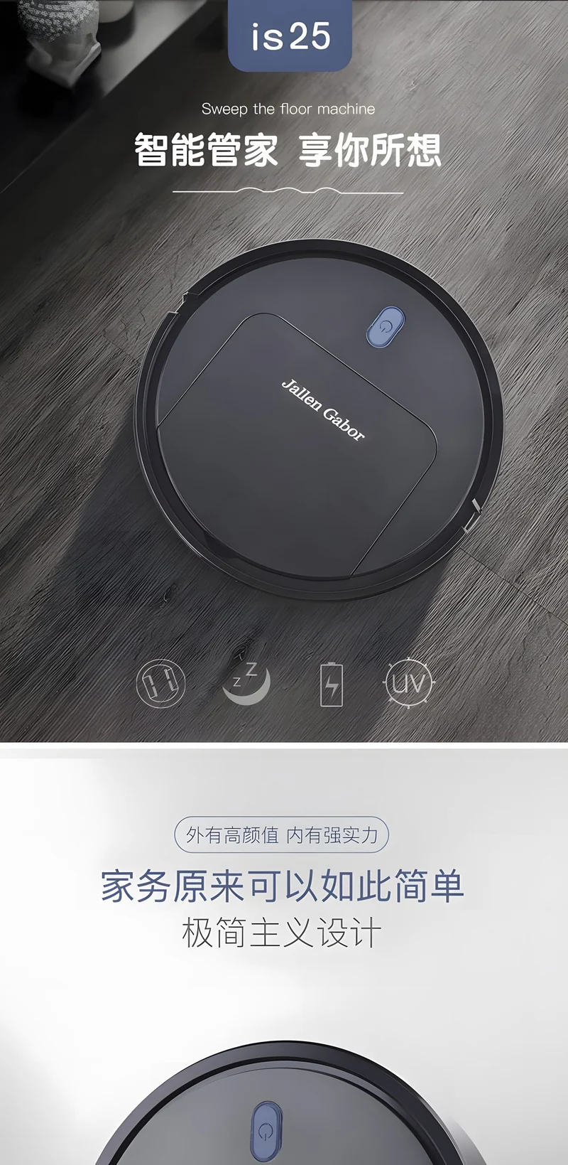 Cross-Border Sweeping Robot Smart Vacuum Cleaner Household Sweeper Small Household Appliances Fully Automatic Sweeping Robot Gifts