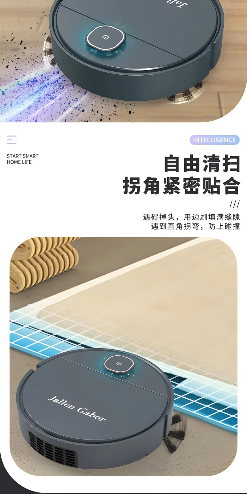 Cross-Border Sweeping Robot Smart Vacuum Cleaner Household Sweeper Small Household Appliances Fully Automatic Sweeping Robot Gifts