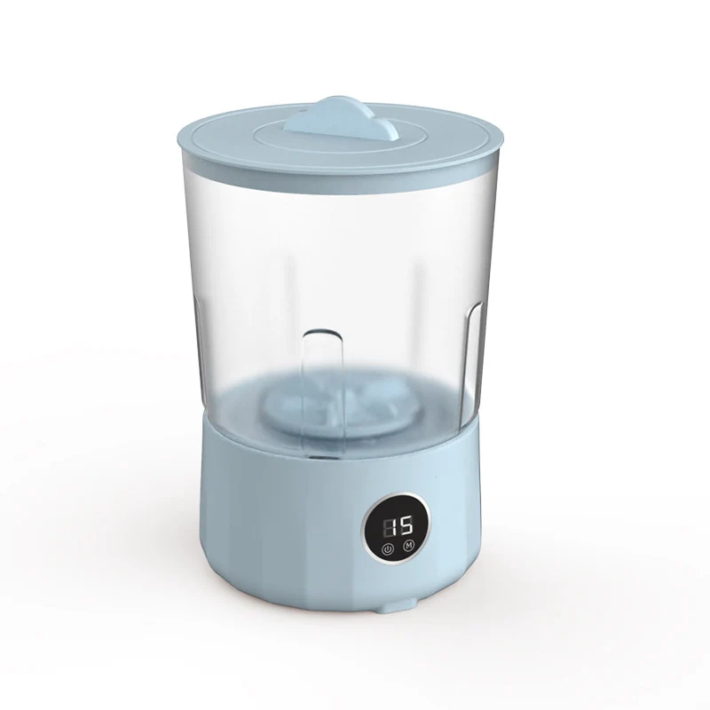 2L Fully Automatic Underwear Washing Machine, Small Double-Tub Washing Cup, Wireless Portable Washing Machine for Washing Socks and Underwear