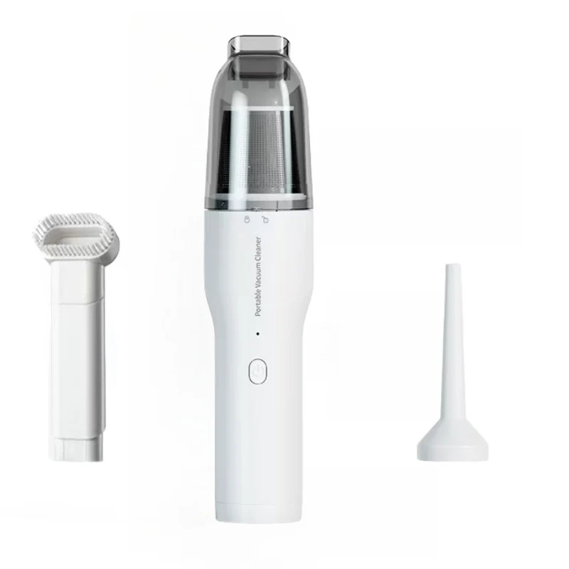 Car Vacuum Cleaner, Portable Air Blowing and Vacuuming, Dual-Use for Car and Home, Wireless Charging, Handheld, High Suction Power