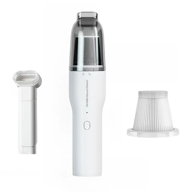 Car Vacuum Cleaner, Portable Air Blowing and Vacuuming, Dual-Use for Car and Home, Wireless Charging, Handheld, High Suction Power