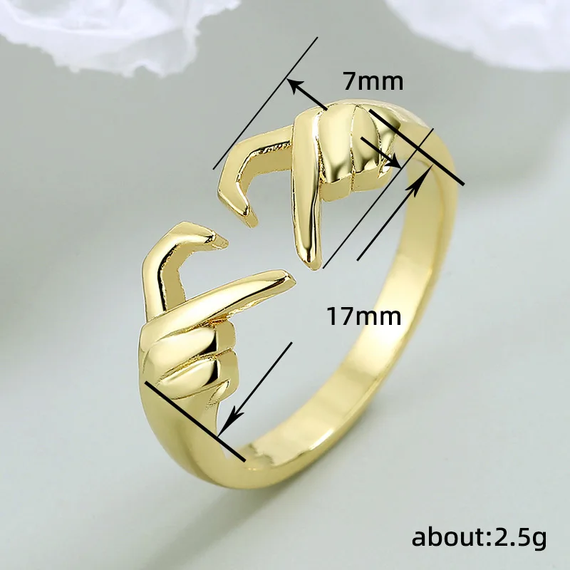 Q355 Heart Shape Stainless Steel Ring Modern Unisex Fashion Jewelry Gift Plain Design For Couple Or Self