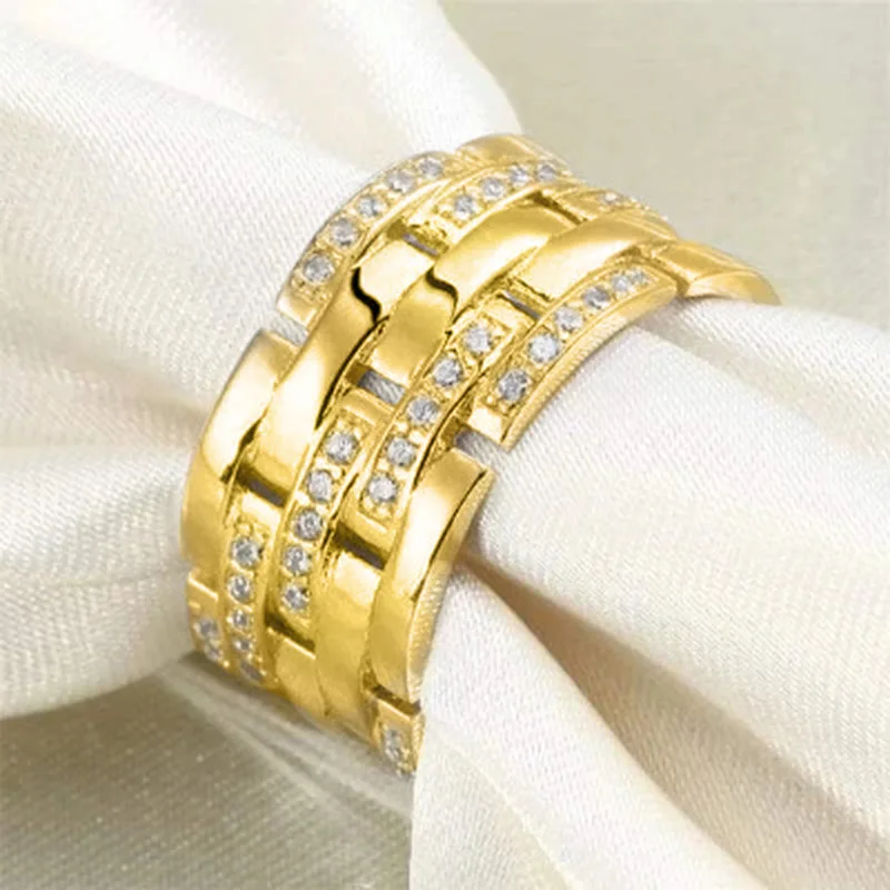 Q653 Silver Diamond Rings Round Brilliant Cut Natural G Color Classic Unisex Wedding Jewelry