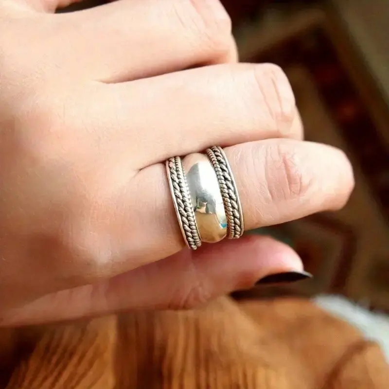H348 Stainless Steel Wedding Band Classic Unisex Ring Plain Design For Wedding Occasion