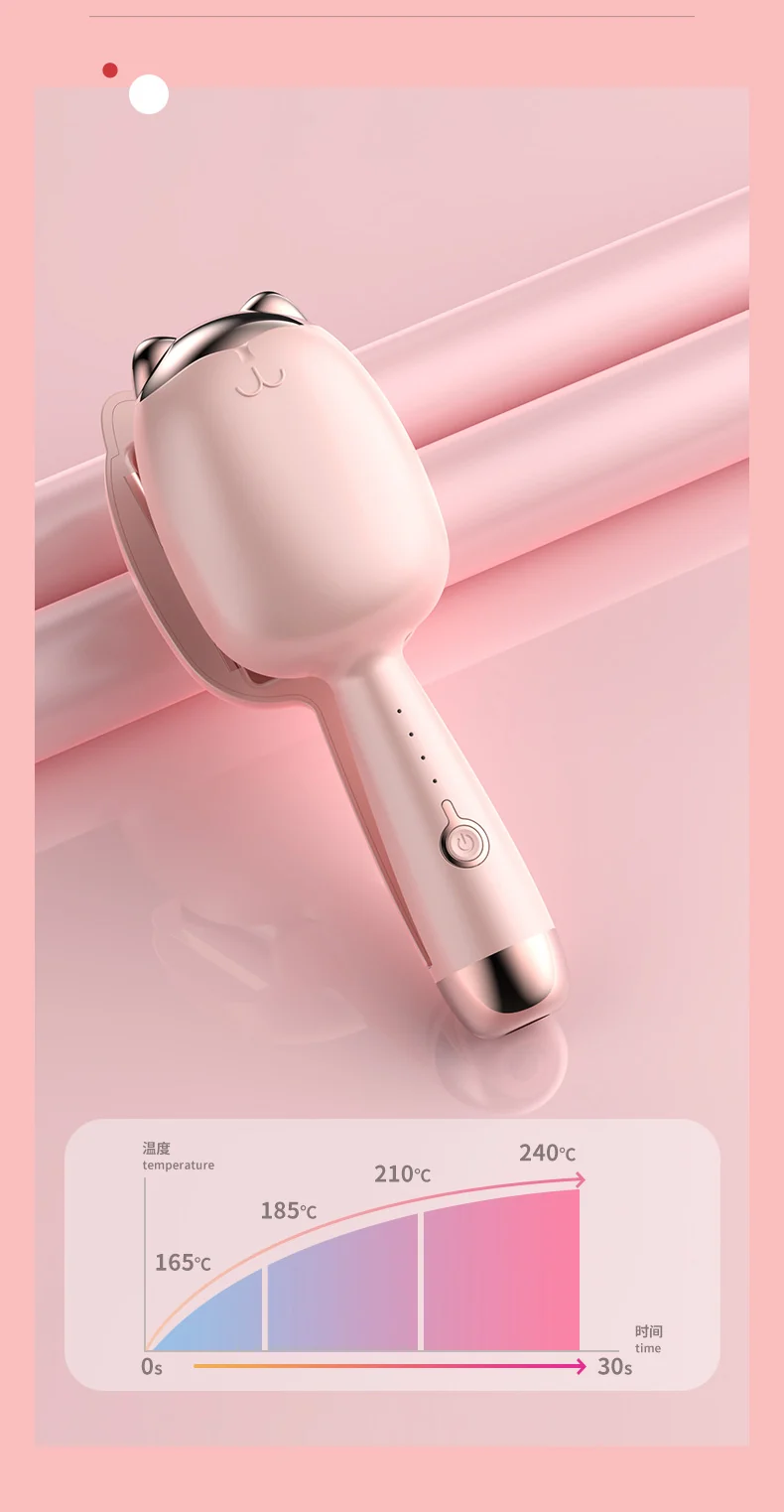Egg Roll Hair Iron Large Wave Curling Iron Water Ripple Curling Iron 32mm Cat Claw Type Cross-Border Girls Hair Salon