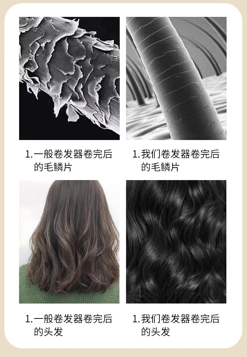 Women's new electric curling iron full-automatic 32mm big wave curling iron lazy constant temperature hair care curling iron