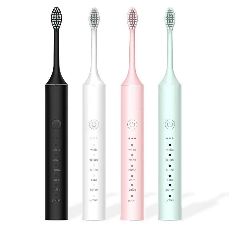 Factory wholesale soft bristle toothbrush flusher portable adult children universal ultrasonic electric toothbrush charging