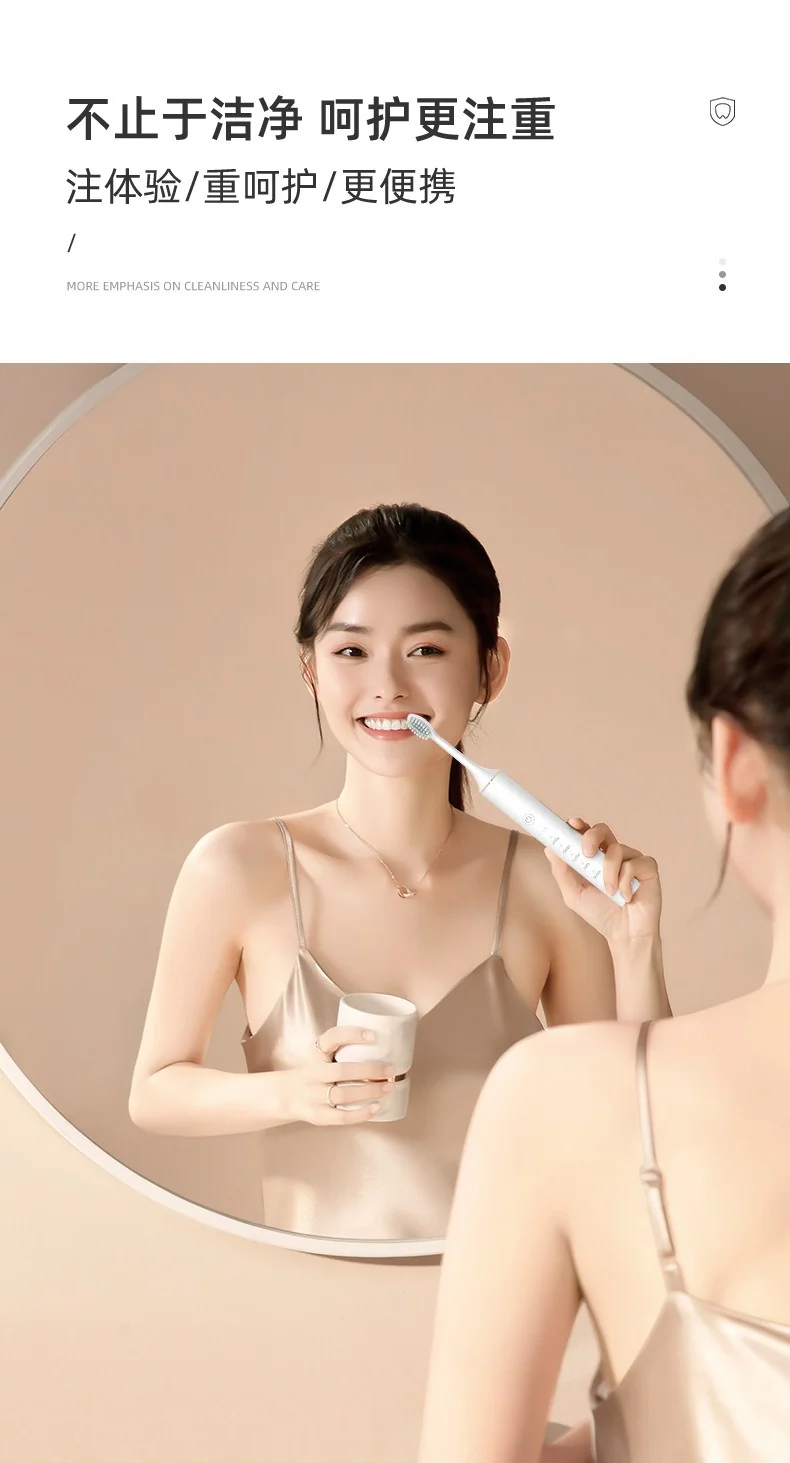 Factory wholesale soft bristle toothbrush flusher portable adult children universal ultrasonic electric toothbrush charging
