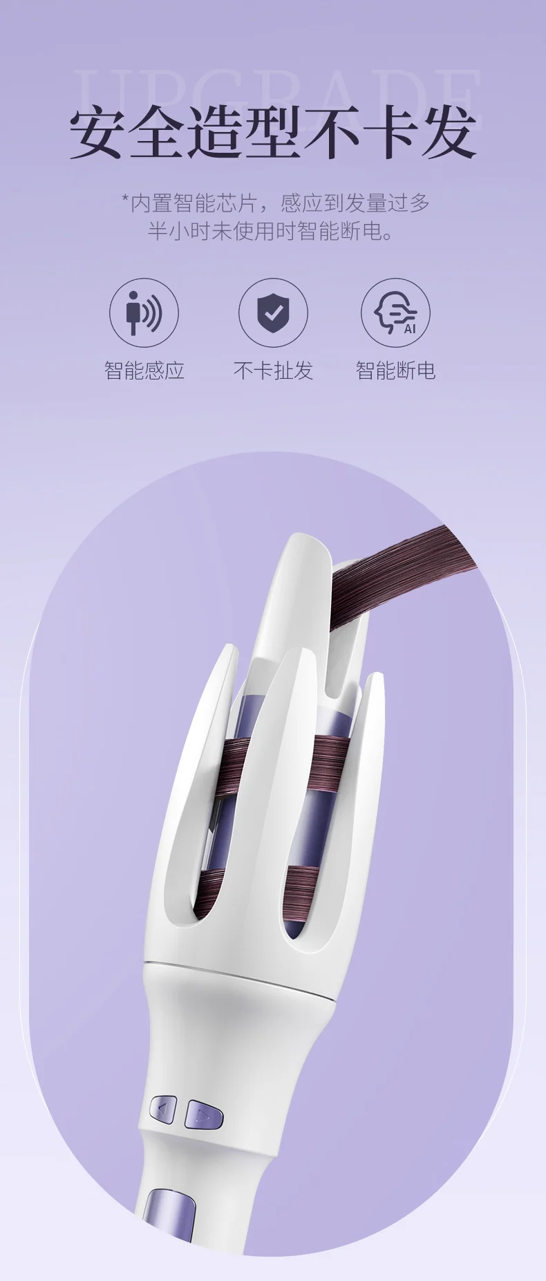 Full-automatic double card slot curling irons artifact lazy people do not hurt their hair electric rotating big wave dormitory lasting shaping