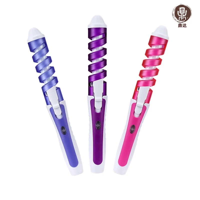 Cross-border explosions spiral anti-hot hair curling iron curling iron electric curling iron electric heating rod large curling pear flower hairdressing iron curling iron