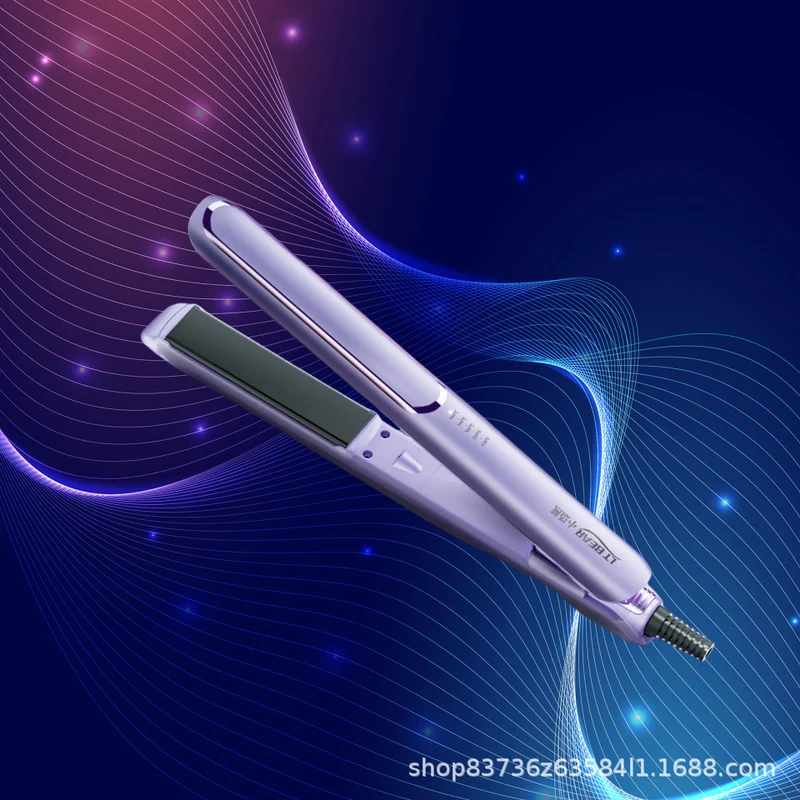 A generation of cross-border straight roll dual-purpose hair straightener portable electric splint hair salon household wet and dry curling iron