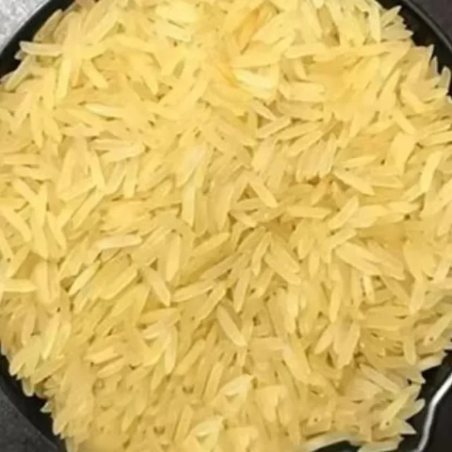 1401 Golden Sella Basmati Rice Premium Aged Long Grain Aromatic Parboiled Export Quality Bulk Supply from Saanvisha Global India