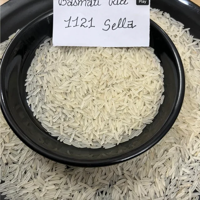 1121 White Sella Basmati Rice Premium Fresh Aromatic Aged Long Grain Soft Texture Non-Sticky Parboiled Export Quality Saanvisha