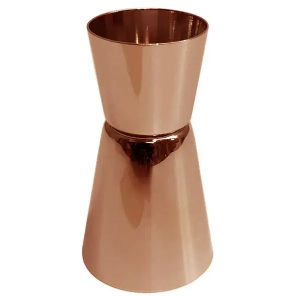 Elegant Stainless Steel Double Jigger Cup Measuring Copper Style for Home Bartender Wine Cocktail Shot Drink Spirit Measure Cup