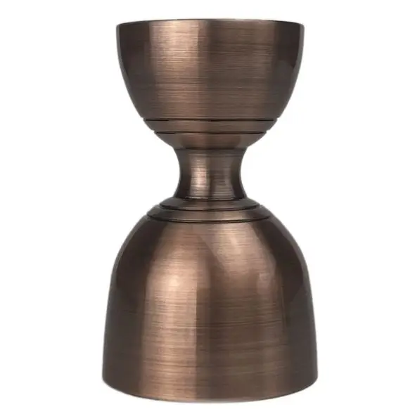Elegant Stainless Steel Double Jigger Cup Measuring Copper Style for Home Bartender Wine Cocktail Shot Drink Spirit Measure Cup