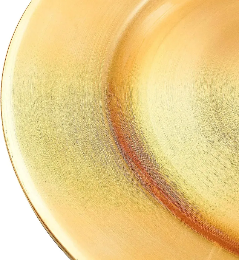 Top Selling Wholesale Traditional Serveware Metal Gold Stainless Steel Charger Plate for Dinner Plates for Home and Kitchen