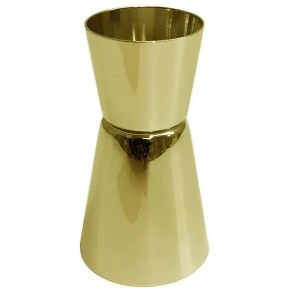 Classy Stainless Steel Double Jigger Cup Measuring Gold Stylish for Home Bartender Wine Cocktail Shot Drink Spirit Measure Cup