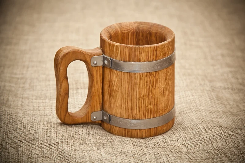 Classic Handmade Wooden Beer Tea Mug-Eco-Friendly Customizable Design Logo Custom Size Presents-CRAFT ZONE EXPORT Best Quality